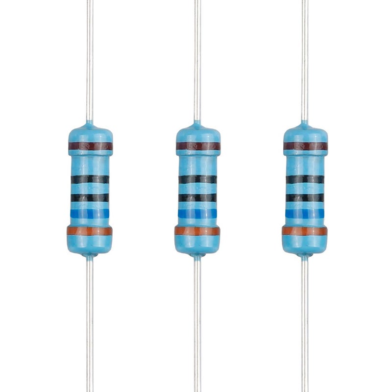EDGELEC Store 100pcs 360 ohm Resistor 1/2w (0.5Watt) ±1% Tolerance Metal Film Fixed Resistor, Multiple Values of Resistance Optional - Image 1