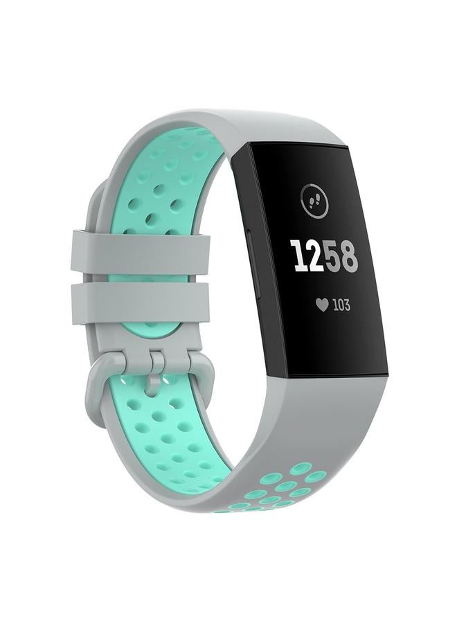 erorex Replacement Band For Fitbit Charge 4 / Charge 3 / Charge 3 SE Watch Button Two Colors Silicone Replacement Strap Watchband - Image 1