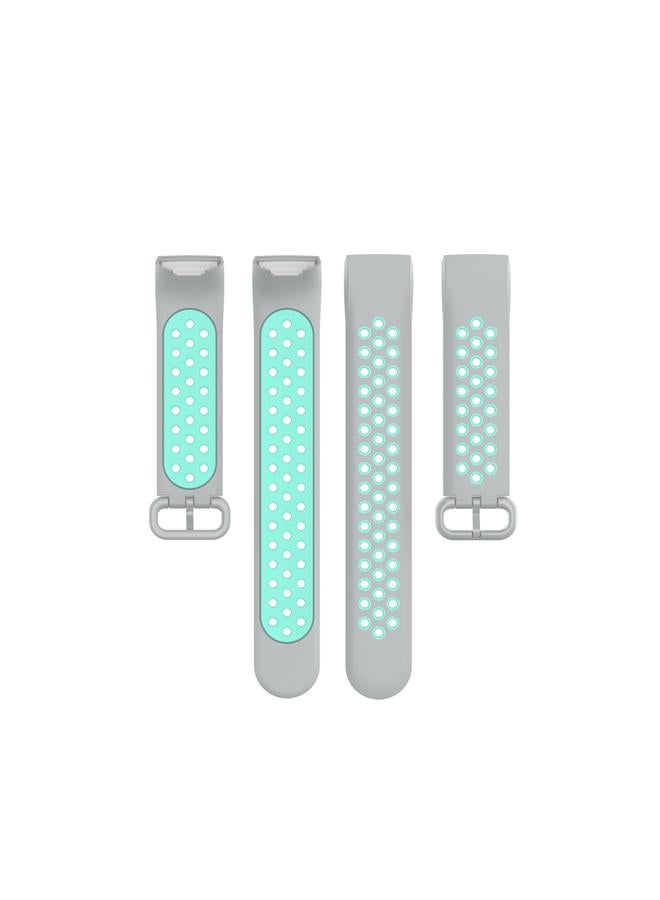 erorex Replacement Band For Fitbit Charge 4 / Charge 3 / Charge 3 SE Watch Button Two Colors Silicone Replacement Strap Watchband - Image 4