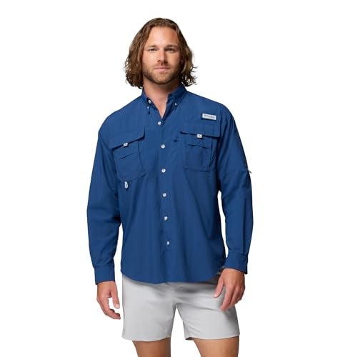 Columbia Mens PFG Bahama II Long Sleeve Fishing Shirt Carbon XLarge - Image 1