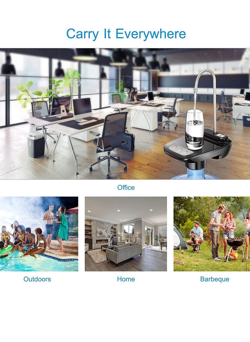 Phone Planet Water Dispenser Pump, Rechargeable Wireless Auto Water Gallon Pump Dispenser, Electric Water Drinking Portable Button Pump For Kitchen Home Office And Outdoor Camping - Image 2