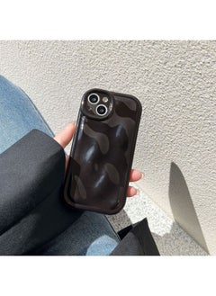 Solid Color Creative Meteorite Pattern For IPhone15pro Max Mobile Phone Case Apple 16 13/14 Women-Color:Xym Meteorite Pattern Imd Black-Applicable Model:15pro (without Packaging)