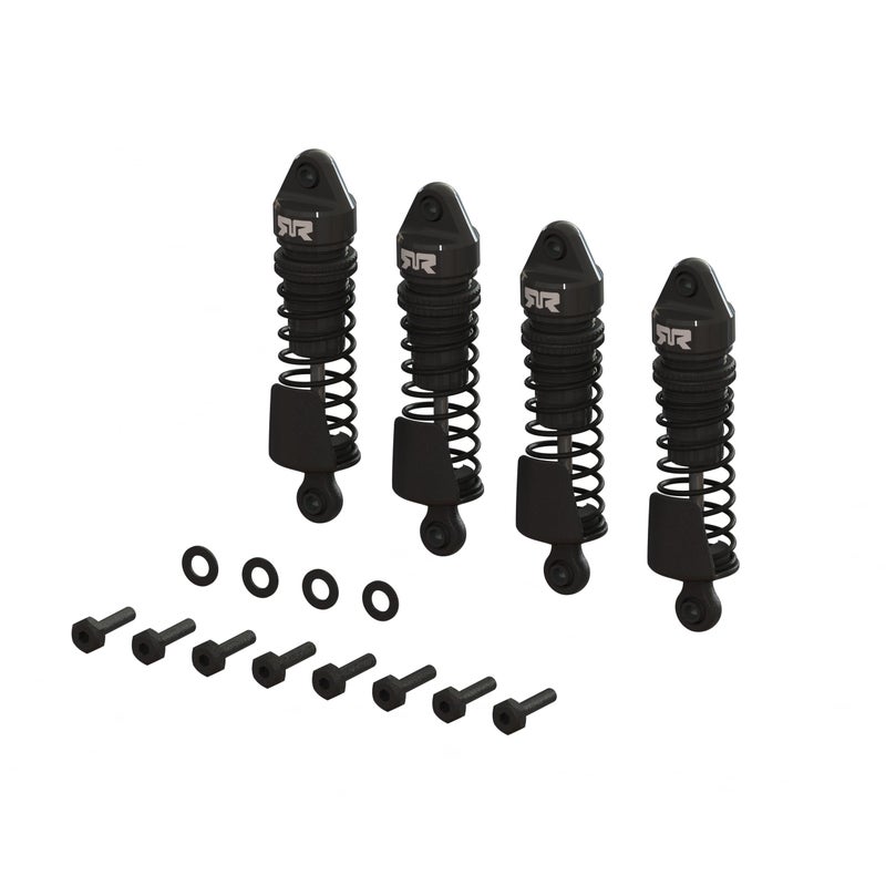 ARRMA Aluminum Shock Set 58mm Length 1000 CST Oil Black 4pcs GROM ARA1567 - Image 3
