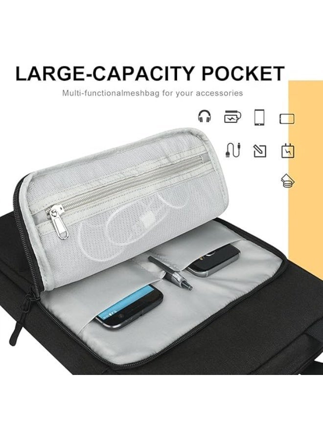 Gocokia Men Carrying Bag Tablet Shoulder Bag for 12.9" iPad Pro 2018-2022/13" MacBook Pro / 13.6" Macbook Air/Microsoft Surface Pro X 9 8 7, Messenger Computer Sleeve Case - Image 4