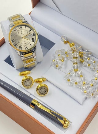 Gift Set Men's Watch Set of 4 Pieces Watch with Pen Set of Buttons - pzsku/Z061F8BD41E7E0268D5A3Z/45/_/1692366914/2959a8df-896d-4ee8-9b47-0308fc3c988d