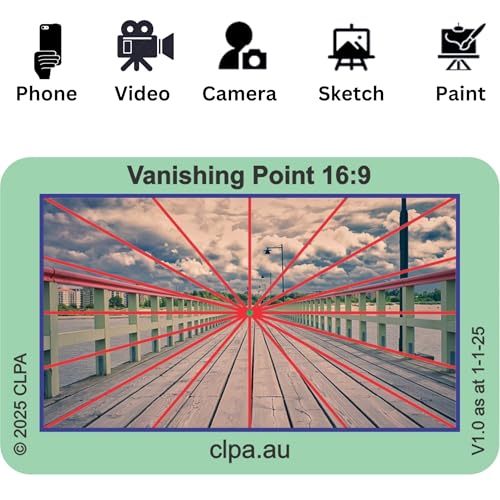 CLPA Vanishing Point Viewfinder — Artist Viewfinder for Drawing and Photography — Composition Viewfinder — 3:2, 4:3 and 16:9 — Made in Australia - Image 3