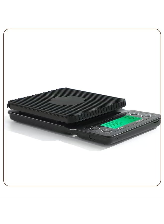 ميزان رقمي للقهوة بشاشة عرض LCD أسود - Image 4