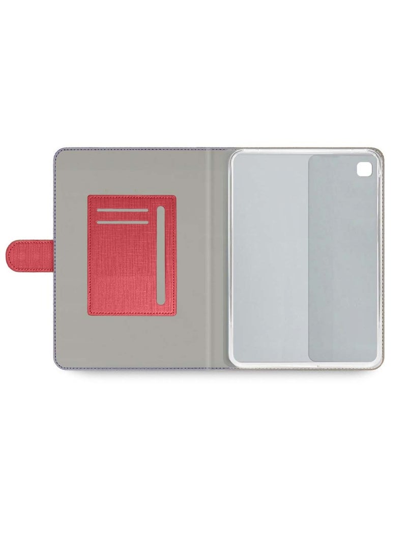 Wtech Honor Pad X8 10.1 Inch 2022 / Pad X8 Lite 9.7 Inch 2022 - ASN Love Series PU Leather Magnetic Closure Flip Case Cover - Red - Image 2