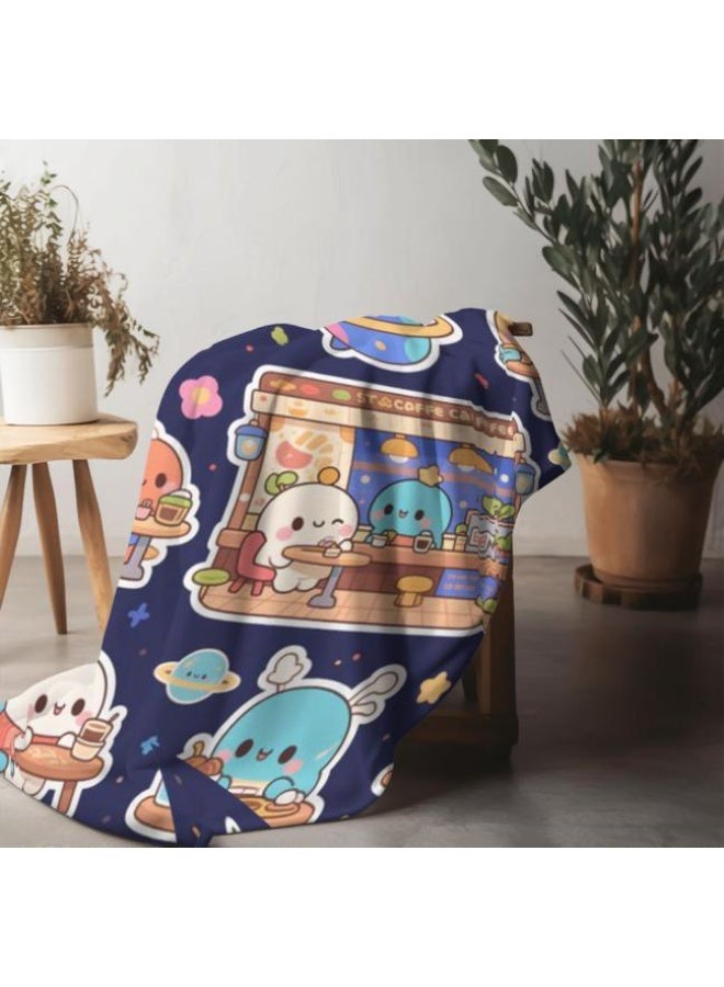 general Baby and children's cartoon flannel thin blanket (warm and comfortable, suitable for sleep, game use) 70cm*100cm - Image 2