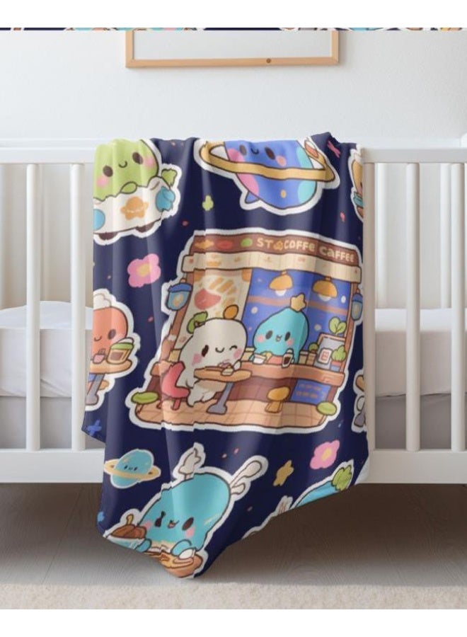 general Baby and children's cartoon flannel thin blanket (warm and comfortable, suitable for sleep, game use) 70cm*100cm - Image 5