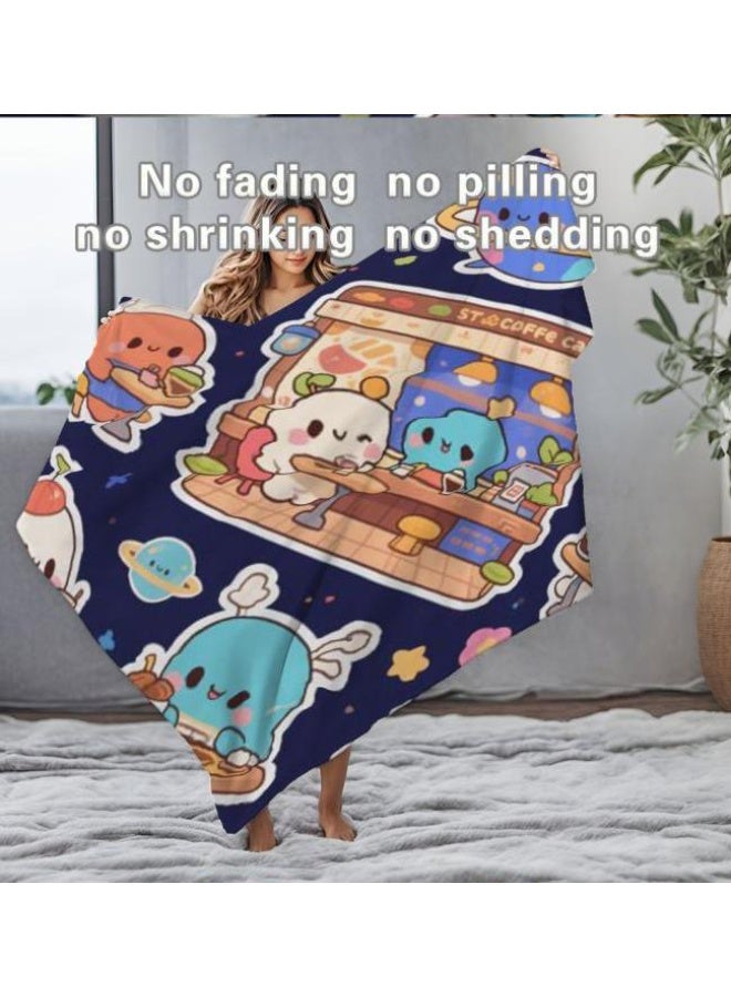 general Baby and children's cartoon flannel thin blanket (warm and comfortable, suitable for sleep, game use) 70cm*100cm - Image 1