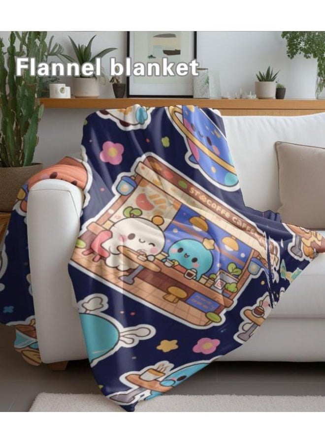 general Baby and children's cartoon flannel thin blanket (warm and comfortable, suitable for sleep, game use) 70cm*100cm - Image 3