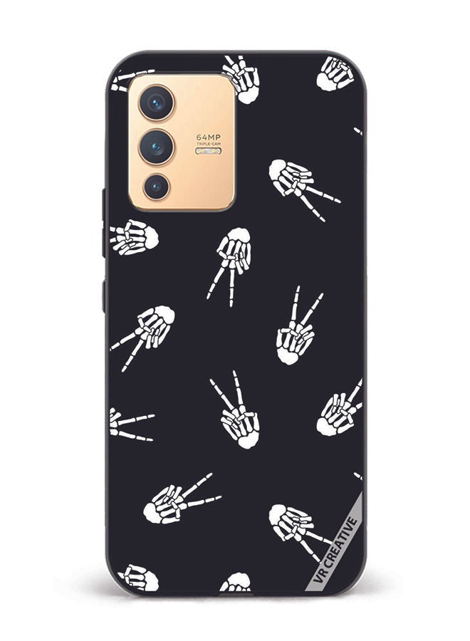 VR CREATIVE Protective Case Cover For Vivo V23 5G Hallowen Design Multicolour - Image 1