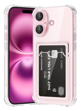 Wallet Phone Case Slim Fit Card Slot Transparent Case Protective Soft Shockproof Case with Card Holder For Iphone 16 - pzsku/Z061FB9B9CCB024C45EC2Z/45/_/1738773996/33264073-64f1-4aff-8e7c-e5f8bdc56dd9