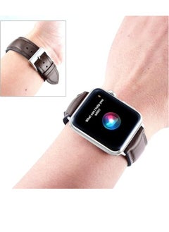 Generic Leather Strap Compatible with Apple Watch 49mm 45mm 42mm Silicone Inner Wax Leather Strap Compatible with Apple Ultra/Ultra 2 SE SE2 Series 9/8/7/6/5/4/3/2/1  - Image 5