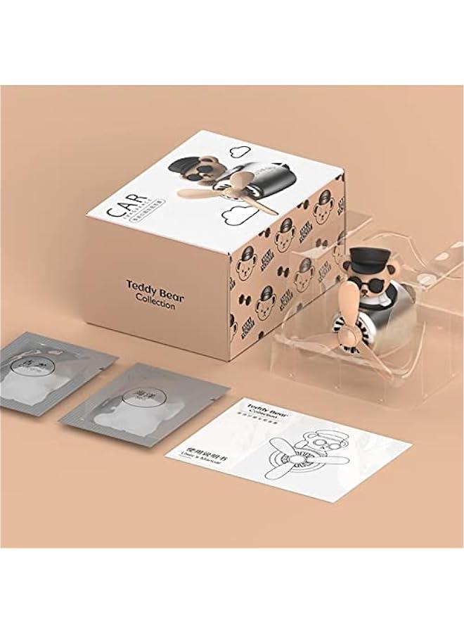 Generic Car Air Fresheners Cartoon Teddy Bear Pilot Automotive Air Outlet Creative Car Perfume Diffuser  - Image 2