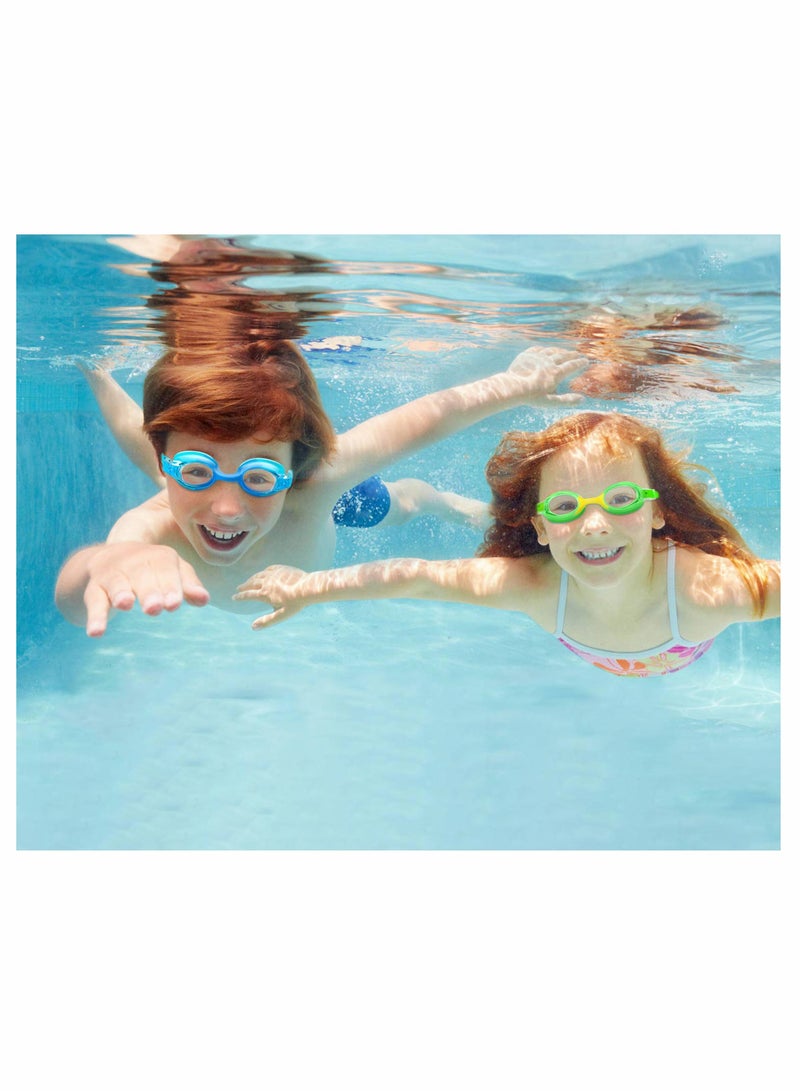 Captaintech Kids Swim Goggles for Boys and Girls, 2 Pack Adjustable Anti Fog Silicone with UV Protection, Comfortable and Waterproof for Ages 6 to 14 - Image 4