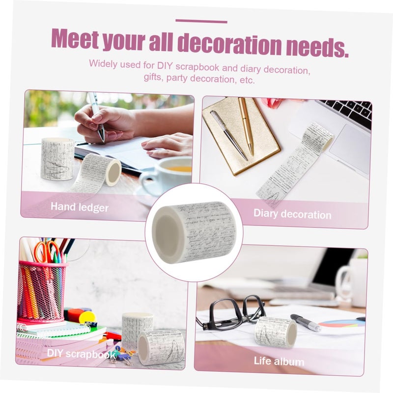TIDTALEO Multi-Functional Washi Tape Easy Peel Adhesive Tape DIY Craft Decoration for Scrapbooking Journals Planners with Printed Patterns and Removal - Image 3