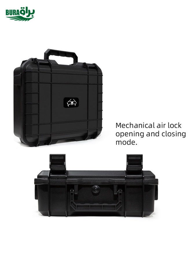 BURAQ - For DJI Mini 4 Pro / Mini 3 Pro Drone Suitcase Explosion-proof Box Compatible with RC & RC 2, RC-N1 & RC-N2(Black) - Image 1