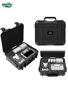 For DJI Mini 4 Pro / Mini 3 Pro Drone Suitcase Explosion-proof Box Compatible with RC & RC 2, RC-N1 & RC-N2(Black)