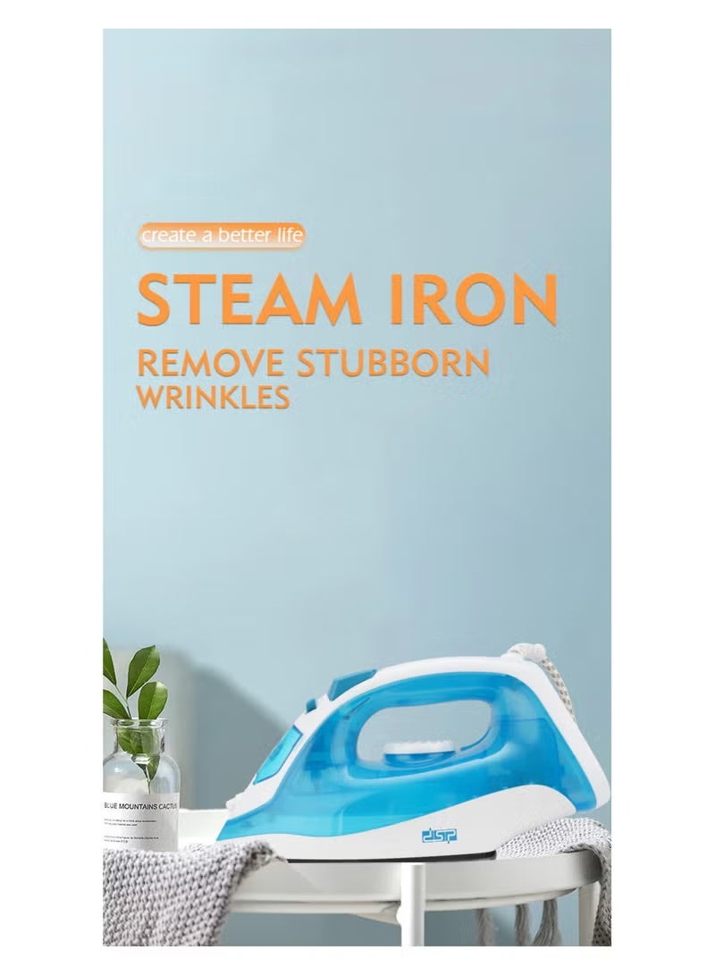 DSP Steam Iron Ceramic 170ML-1400W Multicolor KD-1037 - Image 4