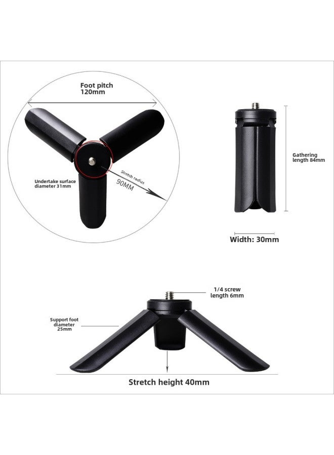 Desktop Tripod GOPRO Camera Handle Tripod Mobile Phone Tripod Shooting Stand Live Broadcast Stand-Color:Tripod + Gopro Adapter  - Image 2