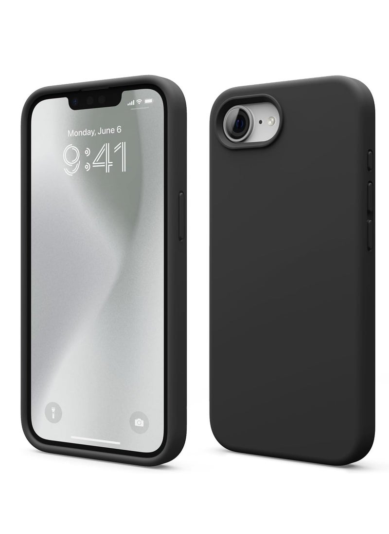 Houmt - iPhone 16e Case Cover Liquid Silicone Camera Protection Soft Anti-Scratch Case With Microfiber Lining Shockproof Phone Case for iPhone 16e 6.1 inch - Image 1