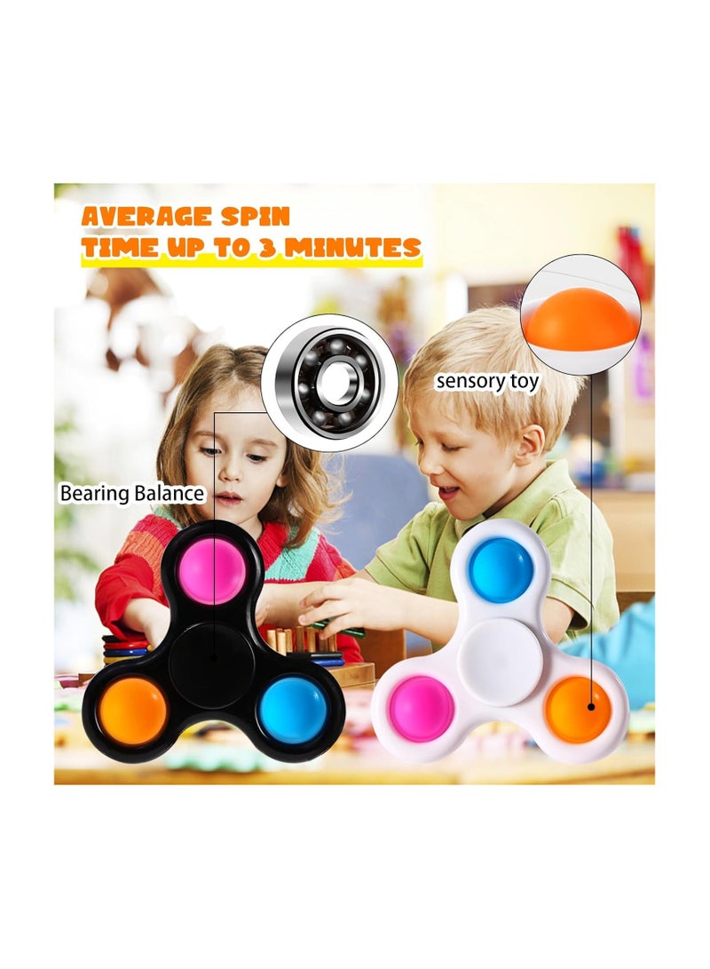 Fidget Spinners 2 Pcs,Halloween Party Faovrs for Kids,Pinata Goodie Bag Fillers Sensory Toy,Fidget Pack Toys,Autism Children Classroom Prizes Birthday Return Gifts  - Image 1