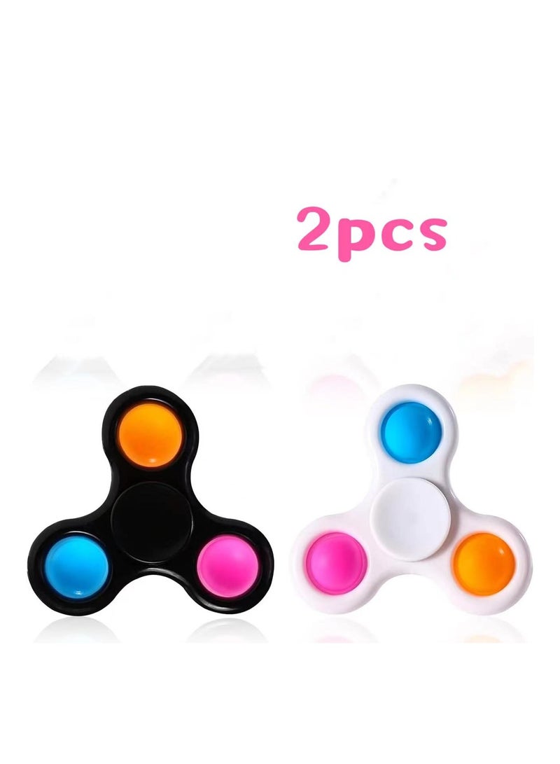 Fidget Spinners 2 Pcs,Halloween Party Faovrs for Kids,Pinata Goodie Bag Fillers Sensory Toy,Fidget Pack Toys,Autism Children Classroom Prizes Birthday Return Gifts  - Image 3