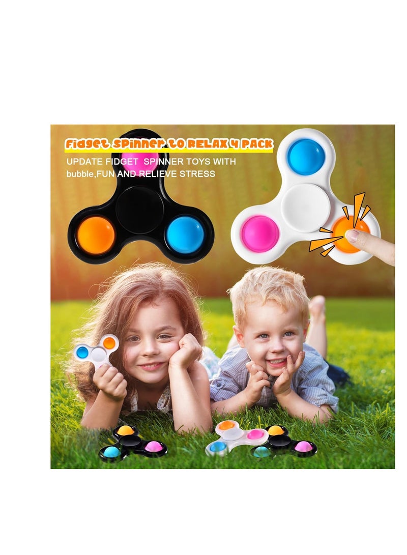 Fidget Spinners 2 Pcs,Halloween Party Faovrs for Kids,Pinata Goodie Bag Fillers Sensory Toy,Fidget Pack Toys,Autism Children Classroom Prizes Birthday Return Gifts  - Image 5