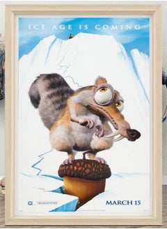 Ice Age Movie Poster Wall Art | Classic Movie Poster | High Quality Canvas Cloth | Ice Age Poster for Gift