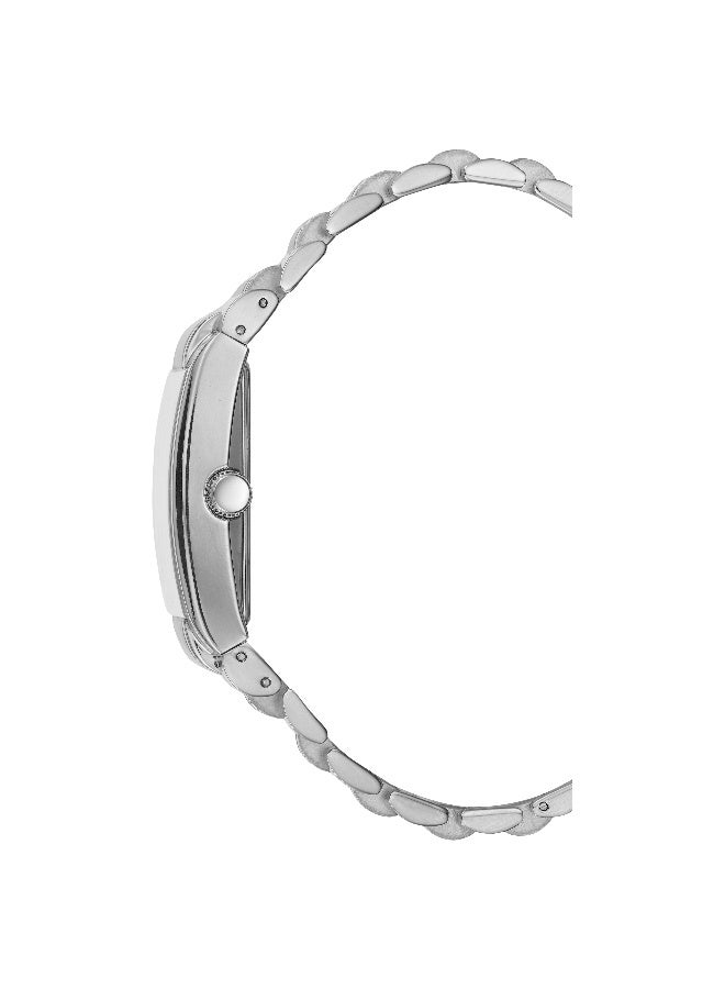 Kenneth Cole New York ساعة أنالوج للرجال بقرص رمادي كلاسيكي حديث بحزام من الفولاذ المقاوم للصدأ الفضي - 32.5 مم - Image 2