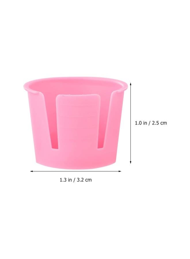 klarako 50pcs Plastic Dappen Dish Disposable Mixing Bowls Small Plaster Cup Container for Dental Nails Acrylic Tattoo Red - Image 2