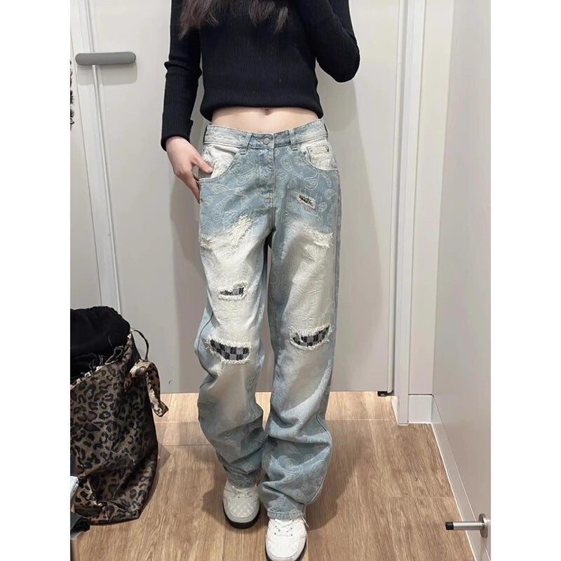 Unisex Casual Daily Denim Jeans - Image 2