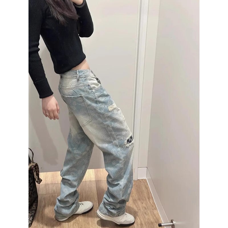 Unisex Casual Daily Denim Jeans - Image 4