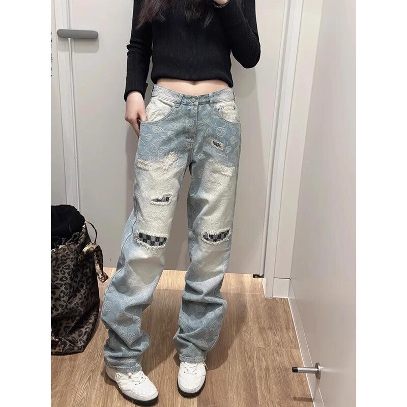 Unisex Casual Daily Denim Jeans - Image 3