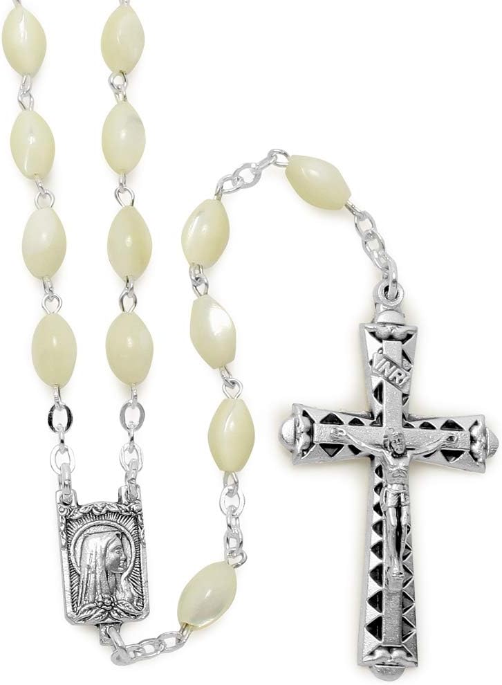 RosaryMart Rosary Mother of Pearl Oval Beads
