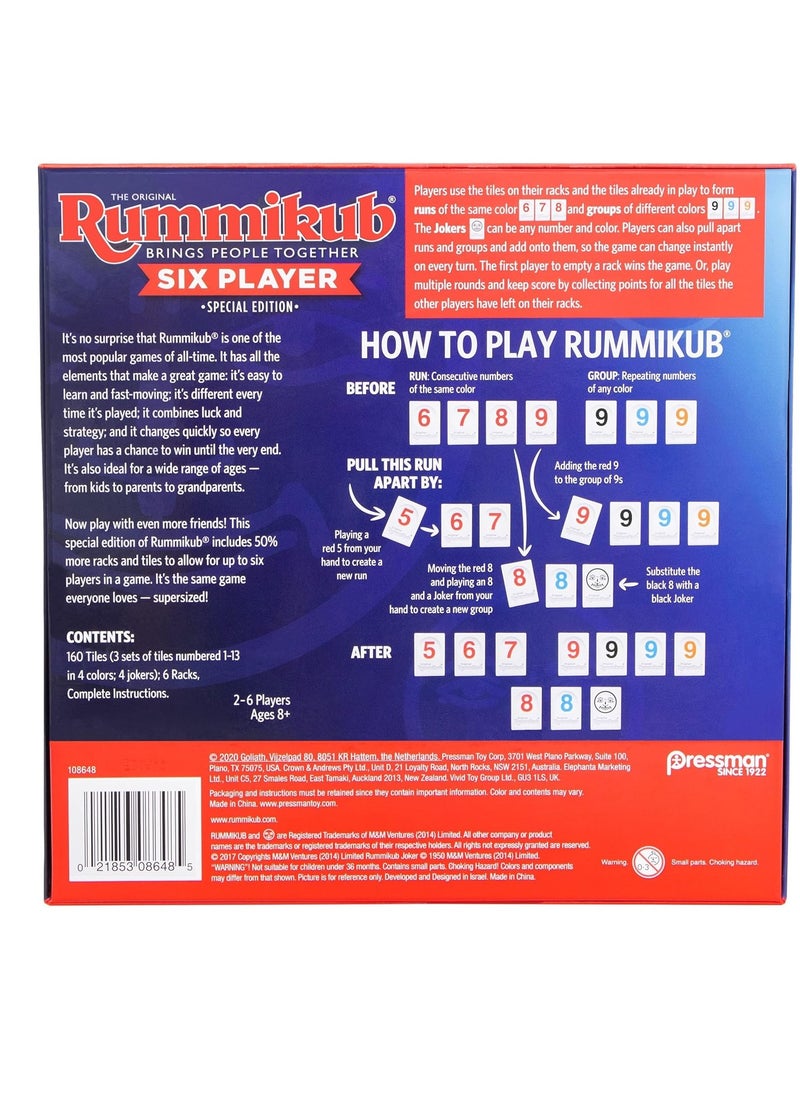 Rummikub - Rummikub Classic – The Original Tile-Based Family Game – Fast-Paced Strategy & Number Matching – 2 to 4 Players – Ages 8+ – Over 70 Years of Global Fun! - Image 1