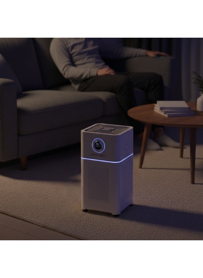 Jeebel Smart Air Purifier, Humidifier & Sterilizer Jeebel – Multi-Layer HEPA Filter with UV & Activated Carbon, App Control, 4 Fan Speeds - Image 2