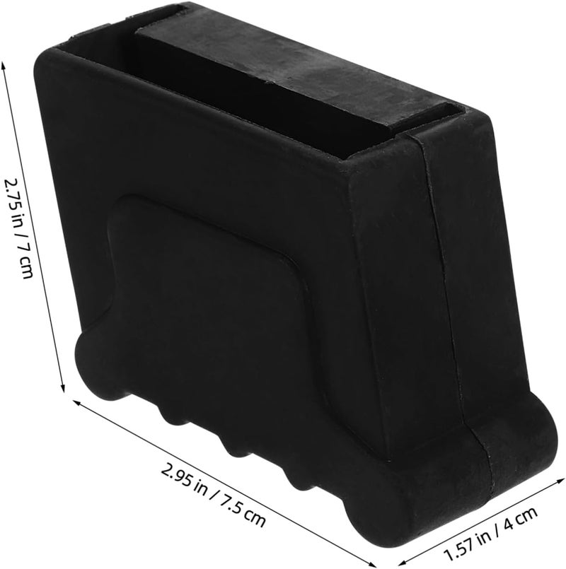 أغطية أقدام السلم من سبائك الألومنيوم من Uonlytech، مقاومة للانزلاق ومتينة، مناسبة للاستخدام المنزلي والهندسي (2 قطعة) - Image 2