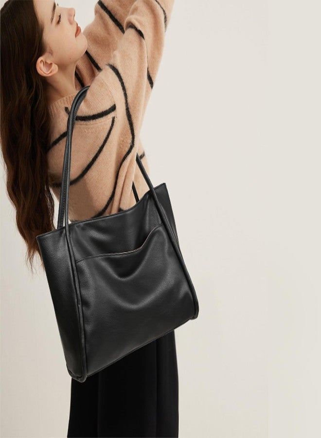 GAEKEAO Tote Bag for Women Ladies Top Handle Handbags Travel Purses, Black - Image 2