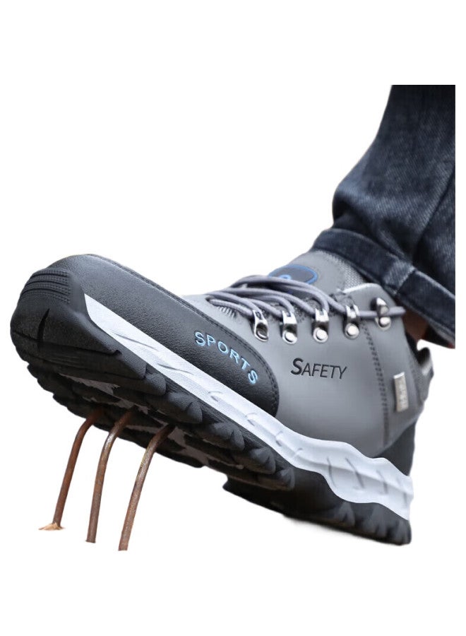 Jingtu Safety Shoes For Men, Steel Toe Cap, Puncture-Resistant, Wear-Resistant, Lightweight, Protective Work Boots 2135 Size 44 - Image 1