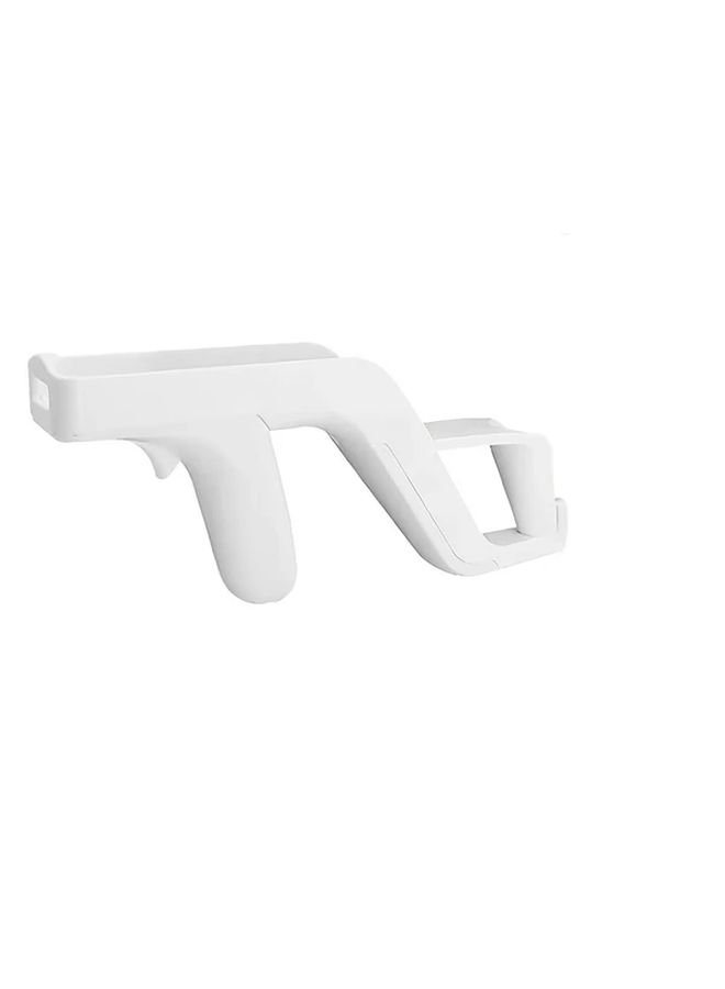 1pc Nintendo Wii U Zapper Gun Grip For Shooting Games Compatible With Nunchuk Wireless Remote White Gaming Accessories - Image 1
