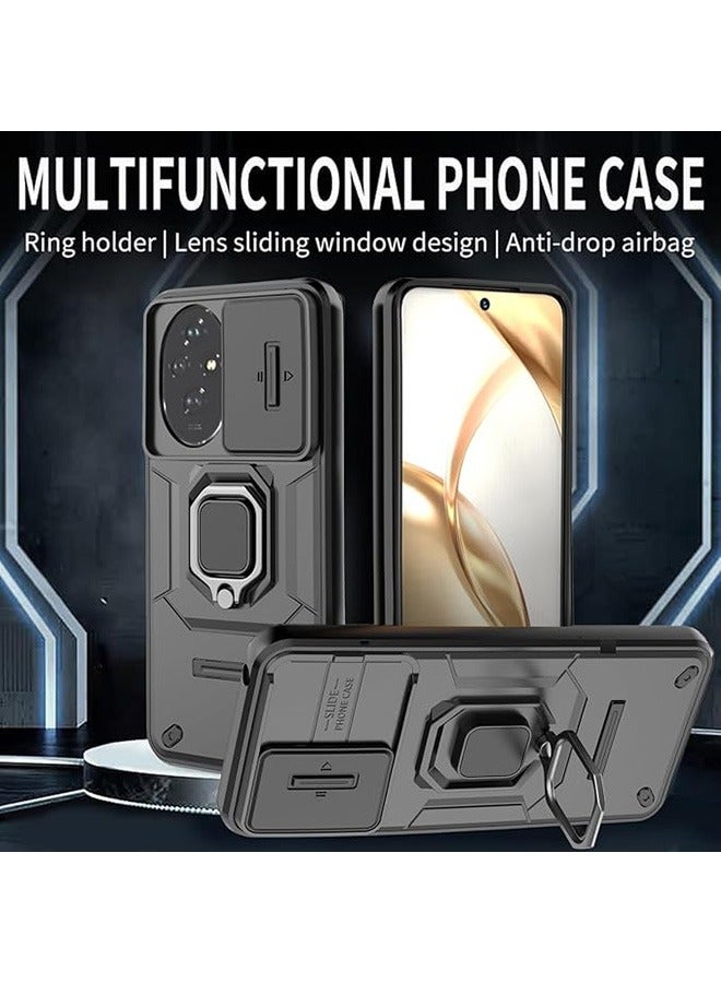 المجد 200 5G حماية الأكمام ، كم واقية من الصدمات ، ومكافحة هبوط الحماية ، المدمج في مكافحة زلة الكاميرا المضادة للخدش غطاء العدسة ، والتكامل 360 درجة قوس الدورية ، أسود - Image 5