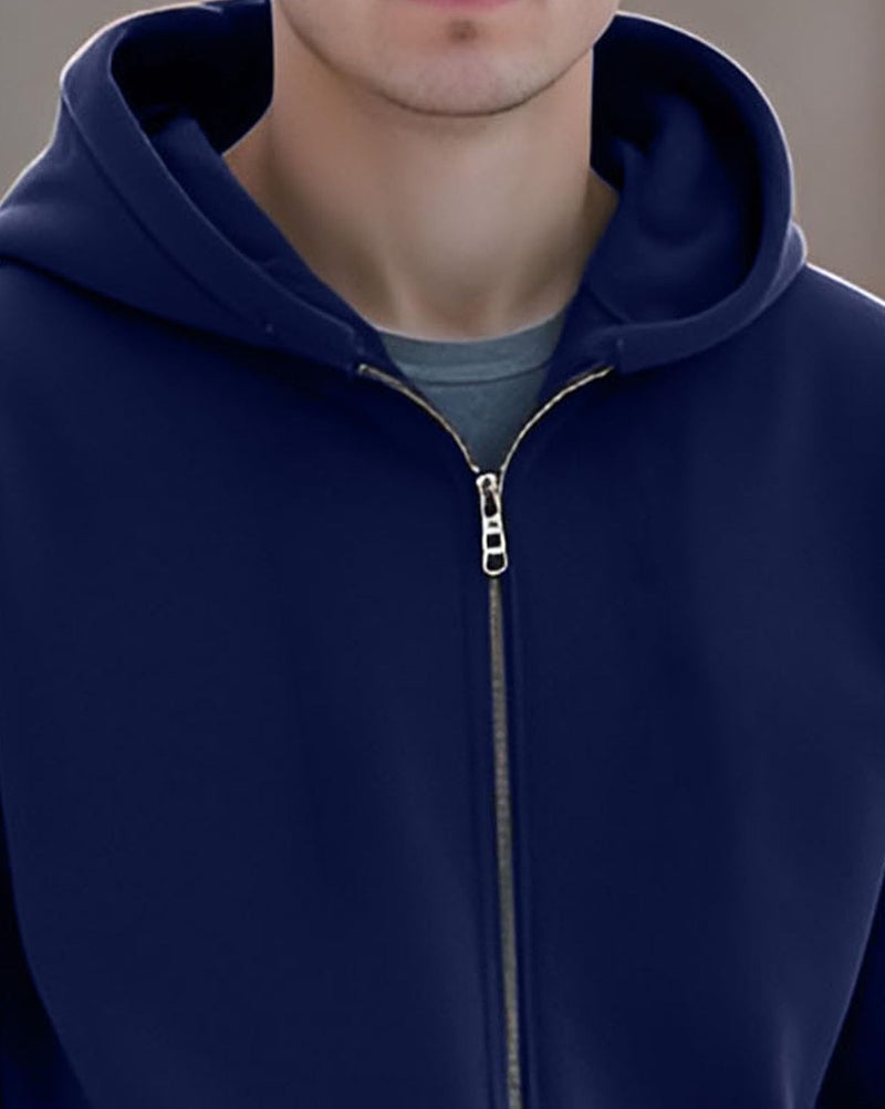 AUSK Men Jacket with hooded Neck || Mens Hoodies Sweatshirt || Hoodie Jacket for winter - Image 4