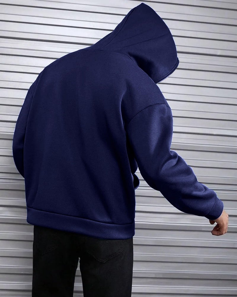 AUSK Men Jacket with hooded Neck || Mens Hoodies Sweatshirt || Hoodie Jacket for winter - Image 3