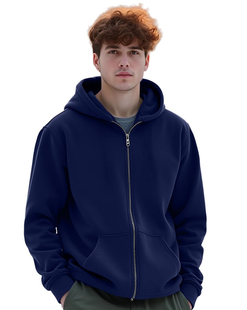 AUSK Men Jacket with hooded Neck || Mens Hoodies Sweatshirt || Hoodie Jacket for winter - Image 5
