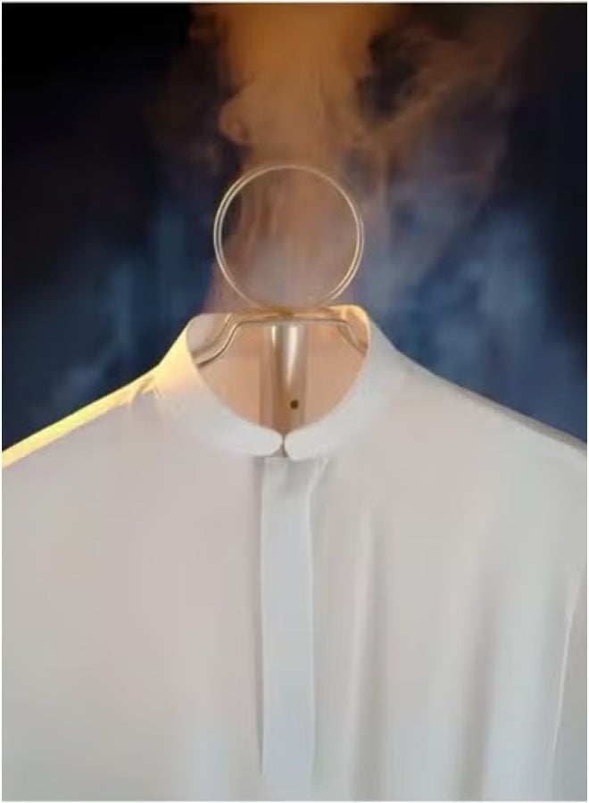 جاجيك Clothes Incense Burner Stand – 175cm Long White Bakhoor Clothes Steaming Stand with Multiple Cloth Hooks & Steam Vent Holes – Elegant, Durable Incense Burner Rack for Hanging Abayas, Kanduras & Garments While Enjoying Traditional Fragrance at Home  - Image 2