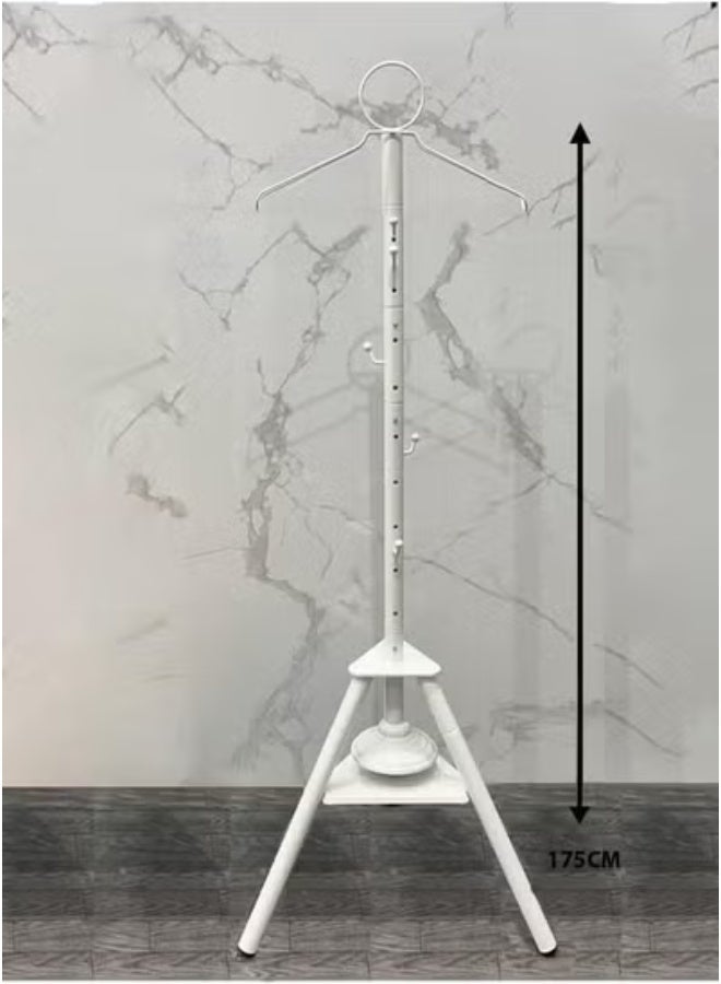 جاجيك Clothes Incense Burner Stand – 175cm Long White Bakhoor Clothes Steaming Stand with Multiple Cloth Hooks & Steam Vent Holes – Elegant, Durable Incense Burner Rack for Hanging Abayas, Kanduras & Garments While Enjoying Traditional Fragrance at Home  - Image 3