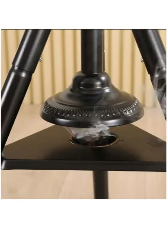 جاجيك Clothes Incense Burner Stand – 175cm Long White Bakhoor Clothes Steaming Stand with Multiple Cloth Hooks & Steam Vent Holes – Elegant, Durable Incense Burner Rack for Hanging Abayas, Kanduras & Garments While Enjoying Traditional Fragrance at Home  - Image 5